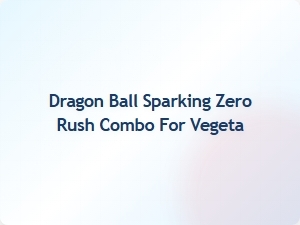 Vegeta Dragon Ball Sparking Zero Rush Combo